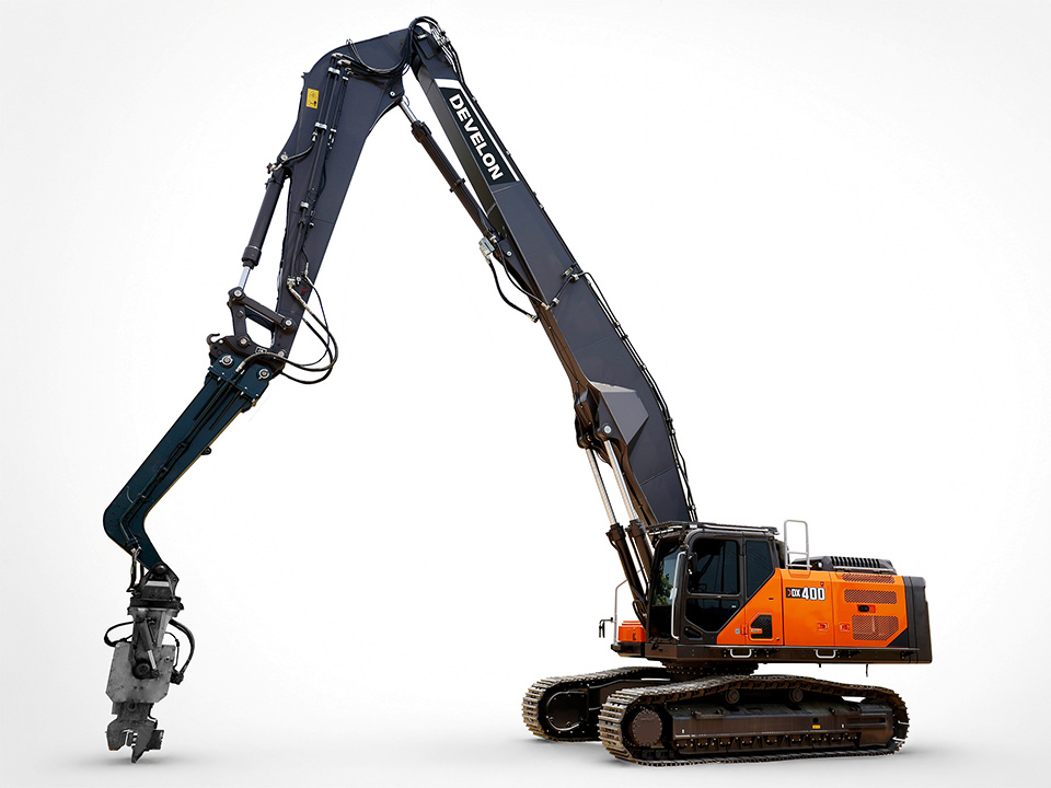 Unit 1 of HD Construction Equipment's DEVELON Next-Generation New Model 40-Ton Class Pile Driver