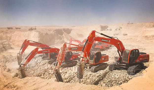 두산인프라코어, 중동 시장점유율 13.4% 기록...전년比 2배 증가 