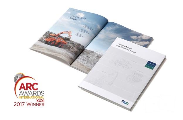 두산인프라코어 통합보고서, 미국 ‘ARC 어워즈’ 금상 수상