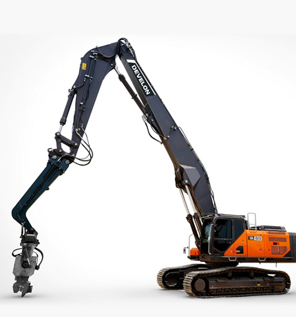 Unit 1 of HD Construction Equipment's DEVELON Next-Generation New Model 40-Ton Class Pile Driver